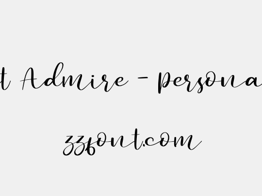 Secret Admire - Personal Use