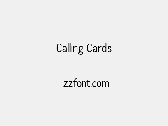 Calling Cards