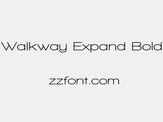 Walkway Expand Bold