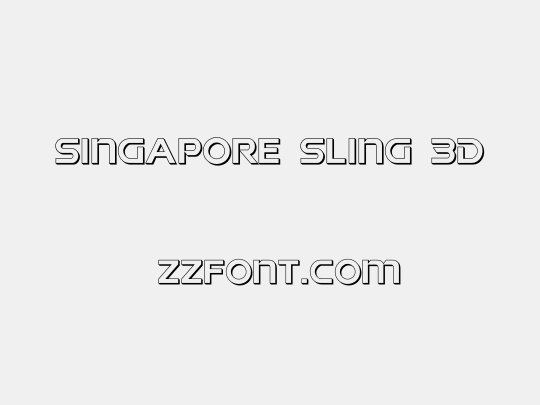 Singapore Sling 3D