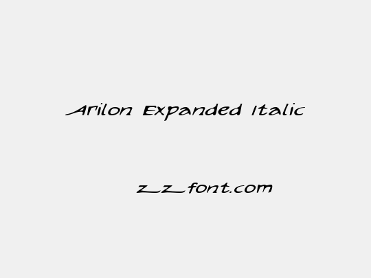 Arilon Expanded Italic