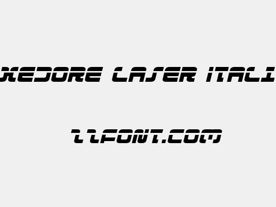 Exedore Laser Italic