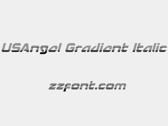 USAngel Gradient Italic