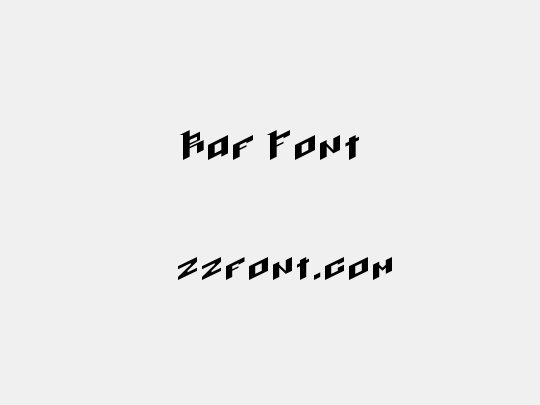 Raf Font