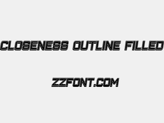 Closeness Outline Filled