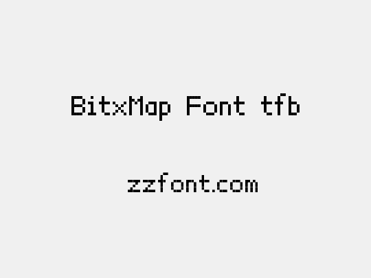 BitxMap Font tfb