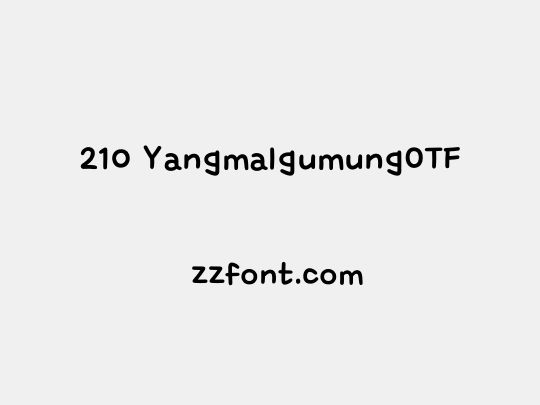 210 YangmalgumungOTF