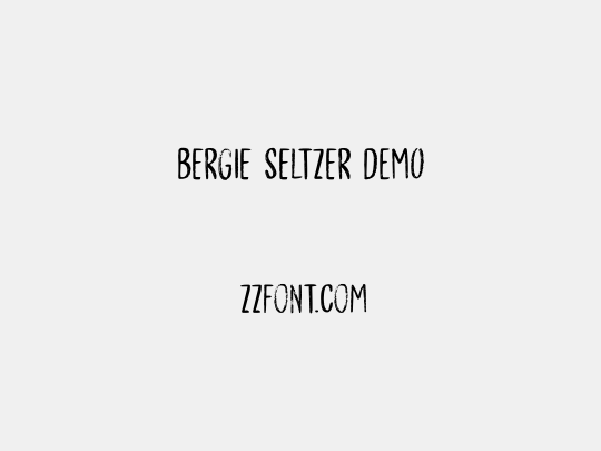 Bergie Seltzer DEMO