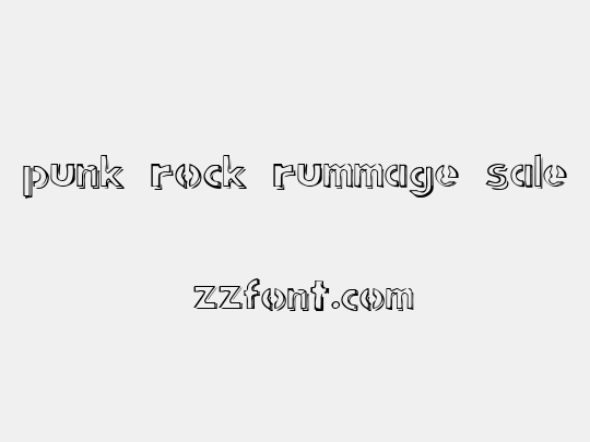 punk rock rummage sale