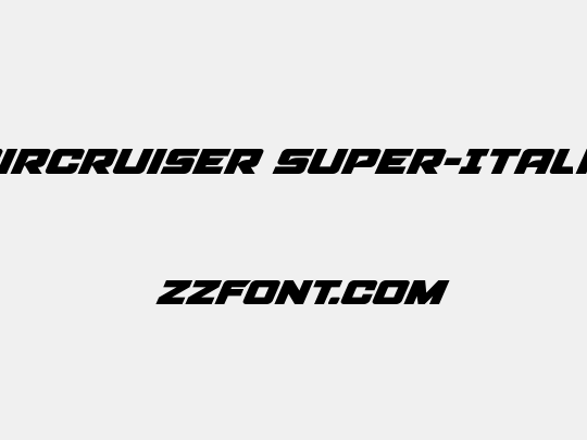 Aircruiser Super-Italic