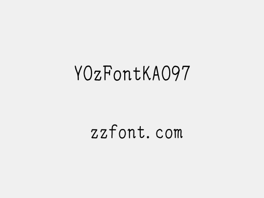 YOzFontKAO97
