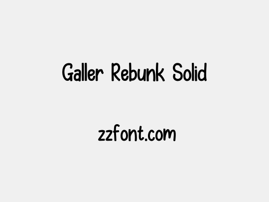 Galler Rebunk Solid