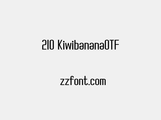 210 KiwibananaOTF