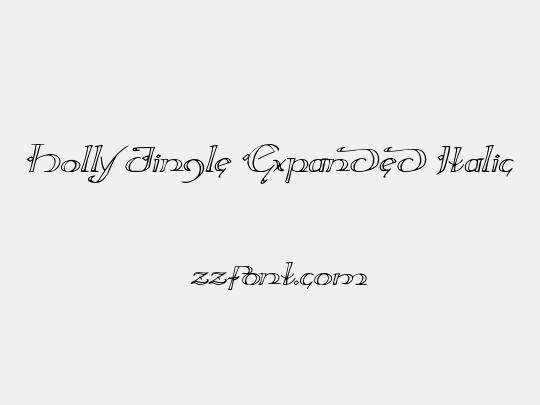 Holly Jingle Expanded Italic