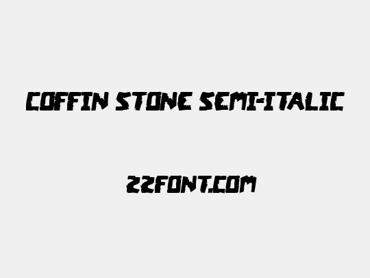 Coffin Stone Semi-Italic