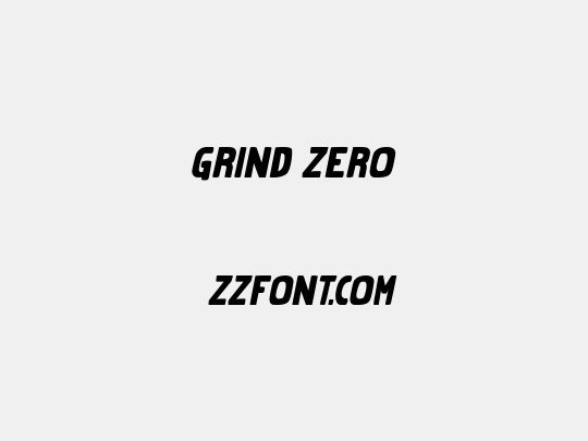 Grind Zero