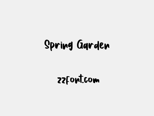 Spring Garden