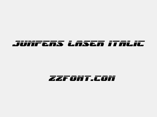 Jumpers Laser Italic