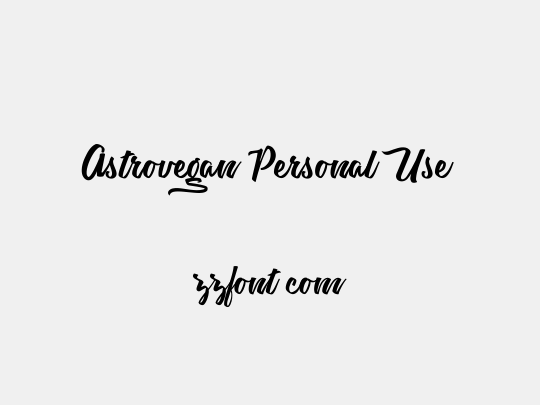 Astrovegan Personal Use