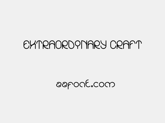 EXTRAORDINARY CRAFT