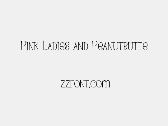 Pink Ladies and Peanutbutte