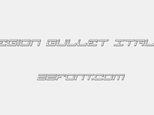Legion Bullet Italic
