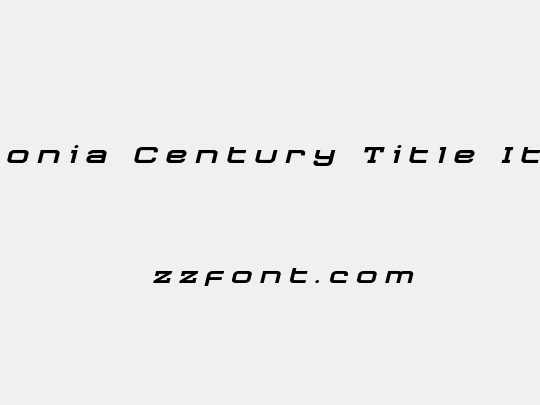 Cydonia Century Title Italic