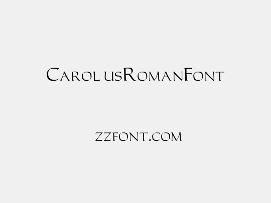CarolusRomanFont