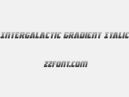 Intergalactic Gradient Italic