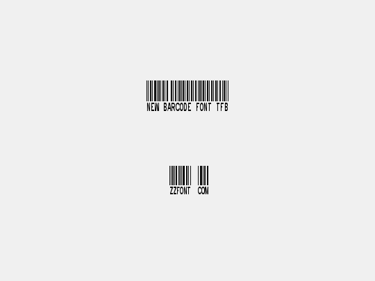 New Barcode Font tfb