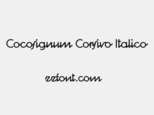 Cocosignum Corsivo Italico