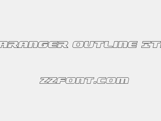 Dekaranger Outline Italic