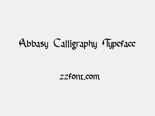 Abbasy Calligraphy Typeface