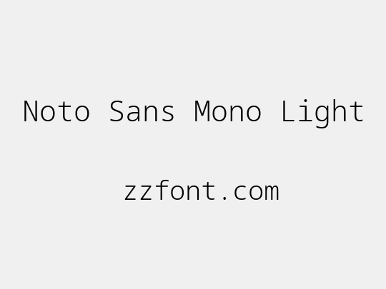 Noto Sans Mono Light