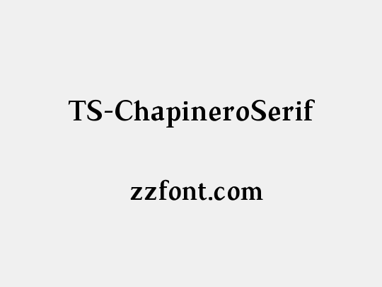 TS-ChapineroSerif