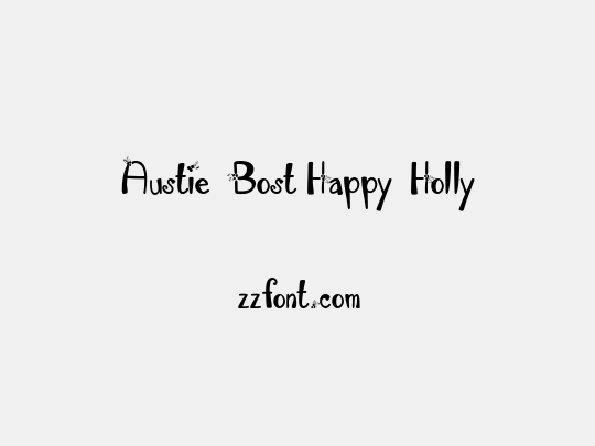 Austie Bost Happy Holly