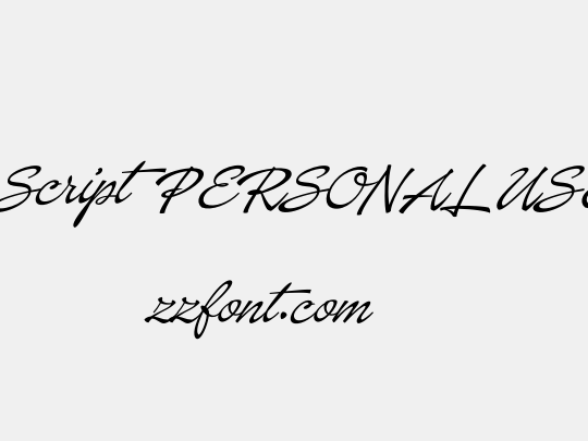 Baystar Script PERSONAL USE ONLY Light PERSONAL USE ONLY