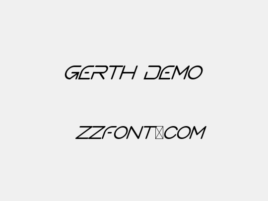 Gerth Demo