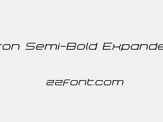 Bretton Semi-Bold Expanded Italic