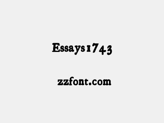 Essays1743
