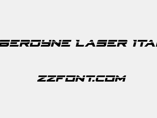Cyberdyne Laser Italic