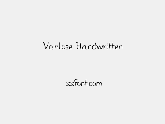 Vanlose Handwritten