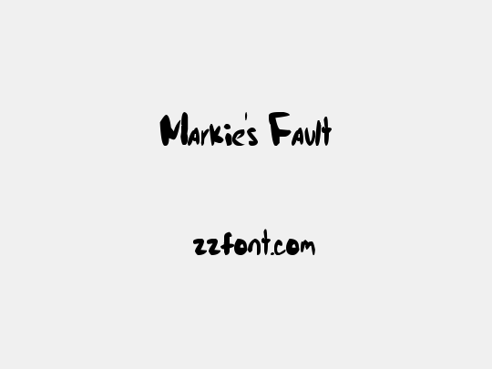 Markie's Fault
