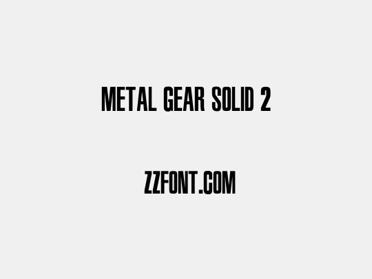 Metal Gear Solid 2
