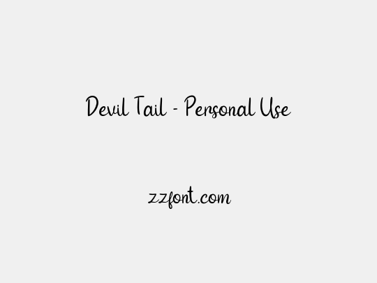Devil Tail - Personal Use