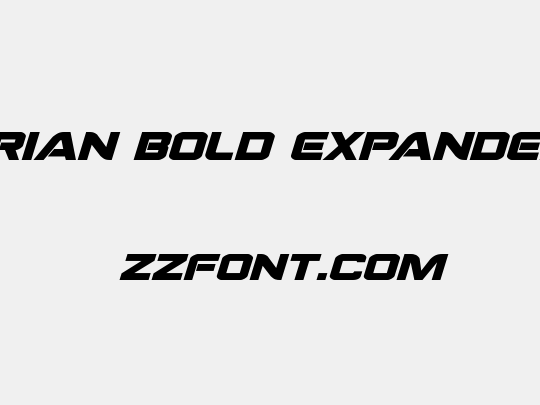 Praetorian Bold Expanded Italic