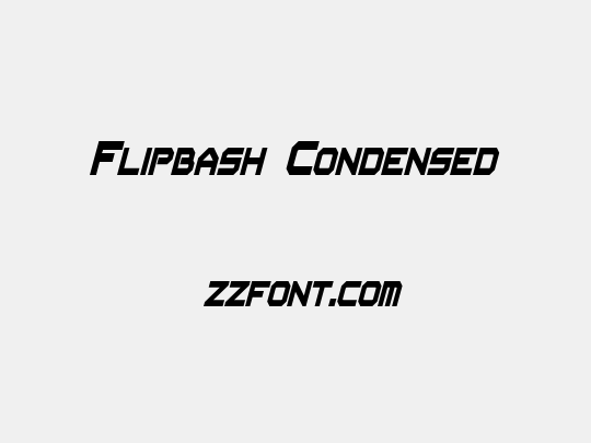 Flipbash Condensed