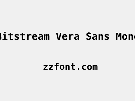 Bitstream Vera Sans Mono