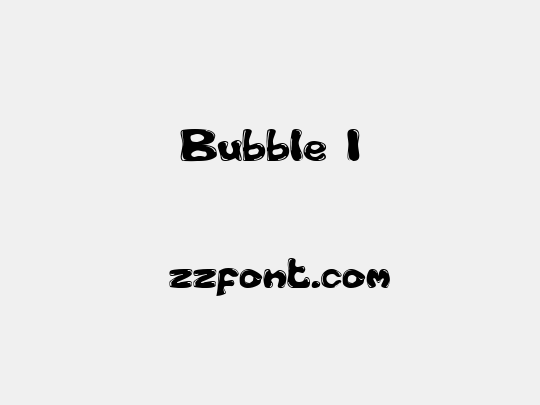 Bubble 1