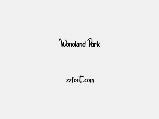 Wonoland Park